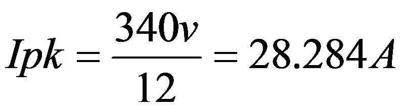 R1 peak current formula