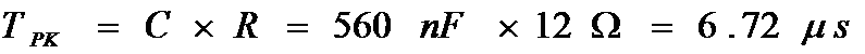 R1 peak power duration formula