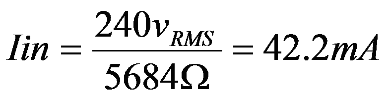 Input current rms formula