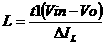 Inductance Formula